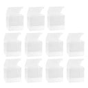 Sada 50 ks průhledných plastových dárkových krabiček 5 × 5 × 5 cm, skládací krychličky s víčkem na drobnosti a dekorace 1