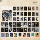 Sada 50 ks samolepek ve tvaru poštovních známek, vesmírné motivy 30 x 40 mm, motivy planet, Měsíce, hvězd 2