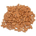 Sada 50 ks stavebních mini cihel s otvory 16 x 8 x 4,5 mm Realistické cihličky pro modely a miniatury Kreativní drobné stavební dílky 1