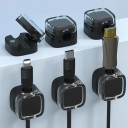 Sada 6 ks barevných magnetických držáků na kabely s lepící základnou pro správu vodičů 22x22x14,6 mm 3