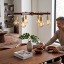 Sada 6 ks kulatých LED žárovek E27 Stmívatelné s LED vláknem 1 W 220 V Jantarové sklo a zlatá patice Teplá bílá 2200 K Do lamp a svítidel 5