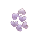 Sada 6 ks magnetů na lednici třpytivá srdíčka 2,5×2,2 cm pryskyřice dekorativní magnetické úchyty pro uchycení poznámek 3