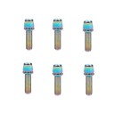 Sada 6 ks šroubů M5x18 mm z legované oceli pevnostní šrouby pro modernizaci jízdního kola a upevnění komponentů 6