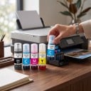 Sada atramentových náplní 103 4 ks 70 ml Čierna Azúrová Purpurová a Žltá Pre Epson EcoTank L1110 L3100 L3110 L3111 L3116 L3150 L3160 3