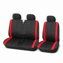 Sada autopotahov do dodávky 1+2 sedadlá 5 ks Univerzálne potahy s 3D pruhovaným vzorom Polyester a PE pena do auta 6