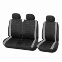 Sada autopotahov do dodávky 1+2 sedadlá 5 ks Univerzálne potahy s 3D pruhovaným vzorom Polyester a PE pena do auta 4