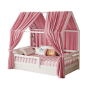 Sada baldachýnů nad postel 2 ks 67x270 cm mušelínová prodyšná látka praní 30 °C závěsný textilní doplněk pro dětský pokoj 2