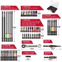 Sada bitů Geinxurn 58 ks pro rázový šroubovák s držákem bitů adaptérem a stupňovitou vrtačkou vícebitová sada pro kutily 2