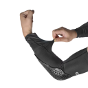 Sada chráničů loktů a kolen prodyšné elastické S lokty 38 cm kolena stehno 42–48 cm síťovaná konstrukce černé pro motokros cyklistiku 3