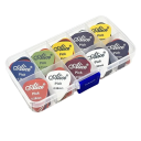 Sada de 24 ks de palhetas de plástico para baixo, ukulele, guitarra acústica e guitarra elétrica Palhetas multicoloridas Acessórios musicais 2