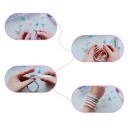 Sada de mărgele 25,4 x 13,2 cm 3862 bucăți Argilă polimerică în culorile macaroanelor Mărgele plate 6 mm Litere fețe zâmbitoare mărgele cu accesorii Crearea bijuteriilor 2