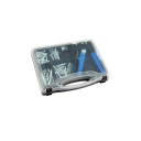 Sada dutinových kotev Molly s klešťami 72 ks 17 × 10,5 cm oceľové modro čierne upevnenie do sadrokartónu a dutých stien 4