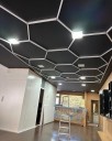 Sada hexagonální LED světlo 220V studená bílá 6500K voštinové osvětlení stropu dílna garáž kadeřnictví fitness studio 2