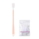 Sada jednorazových kartáčov na čistenie medzier 50 ks vymeniteľná hlavica držiak 18 cm hlavica 1,8 × 2,8 cm kartáč na WC sedátko 2