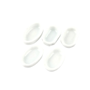 Sada keramických krmítek pre mravce 1,8 x 1,3 cm miska keramika biela pre podávanie potravy mravcom 5 ks 1