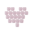 Sada kláves s kočičí hlavou 20 ks průhledné PBT RGB kompatibilní Cherry MX keycaps pro mechanickou herní klávesnici 3