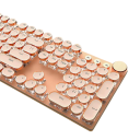 Sada kulatých kláves EWEADN V20 104 ks LED bílé podsvícení retro design pro mechanickou herní klávesnici s numerikou 3