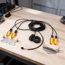 Sada LED směrovek na elektrokolo 36 V až 72 V EBKE V04 4 ks Šípové blinkry s přepínačem na řídítka a kovovými držáky Krytí IPX5 2