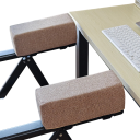 Sada loketních opěrek na židli 2 ks 27 × 12 × 10 cm ergonomické měkké polštáře pro podporu rukou 2