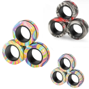 Sada magnetických fidget kroužků 3 ks antistresová pomůcka pro uvolnění stresu a podporu soustředění z ABS plastu 1