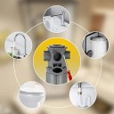 Sada multifunkčního instalačního klíče 100 x 60 x 50 mm Pro montáž baterií ventilů perlátorů a sifonů 5