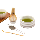 Sada na Matcha čaj 5dílná Keramická miska 460 ml s hubičkou Bambusová metlička i stojánek Sítko a lžička Japonská příprava čaje 5