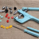 Sada na šití s plastovými a kovovými knoflíky 270 ks 29,3 x 30 cm lisovací sada pro výrobu oděvů a domácí šití 5