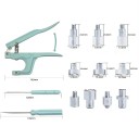 Sada na šití s plastovými a kovovými knoflíky 270 ks 29,3 x 30 cm lisovací sada pro výrobu oděvů a domácí šití 6