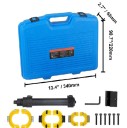 Sada na stlačení pružin tlumičů 4500 kg kompresor pružin s příslušenstvím modrý kufr pro servis podvozku a opravy automobilů 2