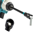 Sada nástrčných bitů Libraton 8 ks magnetické 150 mm šestihranná stopka černo zelené pro rázové vrtačky a utahování šroubů 3