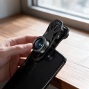 Sada objektívov na mobil 11v1 Rybí oko 205° Širokouhlý 140° Makro 25x a 8 filtrov CPL ND32 a Farebné S klipom Čierna pre iOS aj Android 7