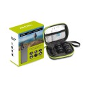 Sada objektivů na mobil 6v1 Rybí oko 205° Širokoúhlý 140° Makro 25x Filtry CPL ND32 a Hvězdicový S klipem Černá pro iOS i Android 3