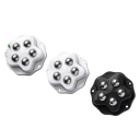 Sada otočných koleček s brzdou, 4 ks v sadě, otočný systém s kuličkovým mechanismem pro snadný pohyb nábytku a konstrukcí 3