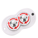 Sada otočných koleček s kuličkovým mechanismem 53×30 mm, 4 ks v sadě, bílé provedení s kovovými kuličkami pro posuv nábytku 3