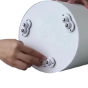 Sada otočných koleček s kuličkovým mechanismem 53×30 mm, 4 ks v sadě, bílé provedení s kovovými kuličkami pro posuv nábytku 5