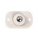 Sada otočných kuličkových koleček 360° 8 ks, nízkoprofilové, béžové se stříbrnou kuličkou pro snadné posouvání nábytku 1