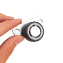 Sada pevných koleček na nábytek 5,3×3,3×2 cm, 2 ks v sadě, kovová montážní destička, černé kolečko pro snadný posuv 2