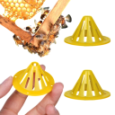 Sada plastová past na vosy vstupní výstupní kužel 2 ks plast žlutá pro odchyt vos a hmyzu do lahve a úlu 3