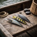 Sada potápivých woblerů minnow 3 ks 11 cm V plastové krabičce Umělé nástrahy s 3D očima a trojháčky ABS Na přívlač dravých ryb 6