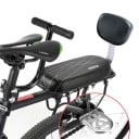 Sada pre spolujazdca na bicykel sedadlo s opierkou 27 x 17,5 cm madlo 20 cm opierky nôh 5 x 9 cm čierna montáž na zadný nosič 3