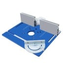 Sada pro frézovací stůl 240 x 200 x 5 mm Vložná deska s vodítkem a úhloměrem Zvedák pro frézku 6
