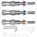 Sada pro otevírání trubkových zámků 7 pinů 0,7–0,78 cm nerezová ocel zámečnické nářadí pro servis cylindrických zámků 3