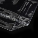 Sada průhledných dárkových tašek 10 ks 15×13 cm PVC s uchy a zapínáním na druk na balení dárků a drobností 8