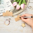 Sada sáčků na mini dárky a šperky s kartičkou „Handmade with love“, průhledné dárkové sáčky s papírovým štítkem 5