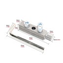 Sada vytahováků zalomených ventilů a závitů 4 a 6 bodů pro vodovodní potrubí opravy rohů ventilů 4