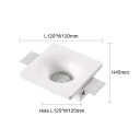 Sádrové podhledové svítidlo nv1003 GU10 zapuštěné bezrámečkové 120x120mm studené bílé světlo stropní osvětlení 2