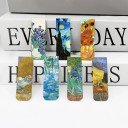Sæt af 12 bogmærker 6 x 2 cm foldbart design med motiver af Vincent van Gogh dekorativt læsetilbehør 5