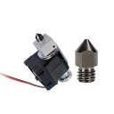 Sæt af 5 stk hærdede stål dyser 0,6 mm M6 til filament 1,75 mm Hurtig volumetrisk 3D print Hårde dyser til tykkere lag 2