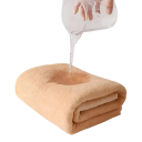 Sæt af badehåndklæder 2 stk. absorberende hurtigttørrende 70 x 140 cm 35 x 75 cm koralvelour rektangulære til hjemmet og spa 9