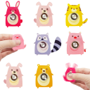 Sæt af børns fidget spinnere dyr 6 stk mini antistress legetøj 3–5 cm til stressaflastning og sjov 1